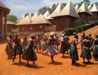 Traditionnal dance in Bamendjou king's palace